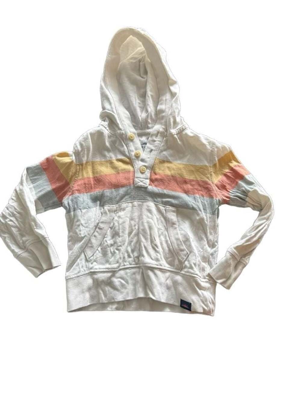 Faherty Kids Organic Cotton Striped Hoodie Sweater Size 2T boys